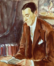 Ramon Perez de Ayala (1881-1962) spanyol író, festmény portréja
