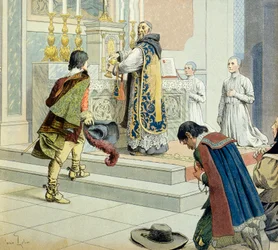 Franciaország története: François Leclerc du Tremblay, akit Joseph atyának neveztek (1577-1638), a szürke eminenciás, Richelieu bíboros (Armand Jean du Plessis) bizalmasa és munkatársa