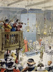 A labda a pályán (XIII. Lajos alatt) – Maurice Leloir „” Richelieu” című művében.