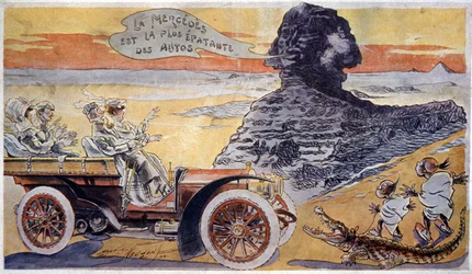 A Mercedes a legcsodálatosabb autó, 1900 körül (illusztráció)