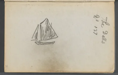Vázlatfüzet, The Dells, 127. szám, 001. oldal:Vitorlás "The Dells"