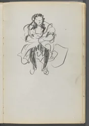 Sketchbook, The Dells, 127. szám, 071. oldal: Ülő alak