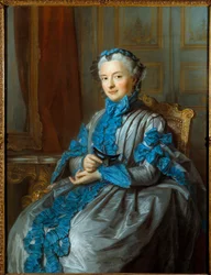 Rieux-i hölgy portréja Maurice Quentin Delatour festménye Quentin De La Tour vagy Quentin De Latour (1704-1788) 1742 Párizs, Musee Cognacq Jay