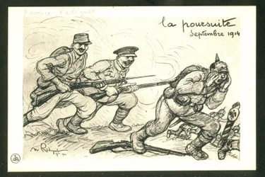 Képeslap, fekete-fehér szatirikus