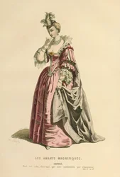 Jelmez Eriphile szerepéhez, 1868 körül (metszet)