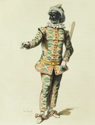 Harlekin 1671-ben, Maurice Sand (1823-1889)