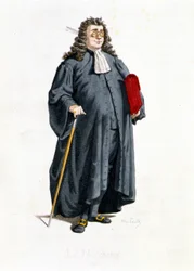 Le Notaire a „Masques et bouffons”-ban (olasz vígjáték), Maurice Sand szövege és rajzai, A. Manceau rézkarcai, Georges Sand előszó, Párizs, Michel Lévy Frères