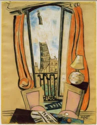 Kilátás az ablakból (Eiffel-torony)