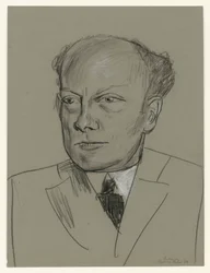 Tanulmány Gottlieb Friedrich Reber portréjához (fej)