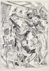 Az utolsók, Max Beckmann (1884-1950), litográfia. Németország, XX. század.