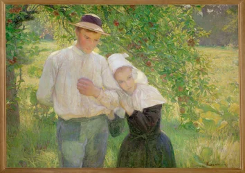 Spaziergang im Garten - Séta a kertben ... (festmény, vászon)