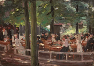 Beer Garden Larenben, Tanulmány; Lareni sörkert, dolgozószoba, 1903