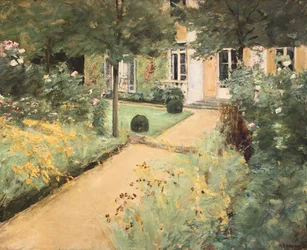 Berlin-Wannsee, Max Liebermann, veteményeskert a villánál