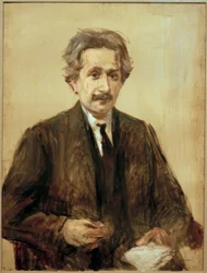Albert Einstein professzor portréja