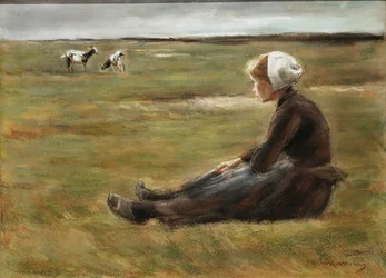 In the Field, c1890.