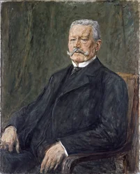 Portrait of President Paul von Hindenburg 1847-1934, by Max Liebermann (1847-1935) Niedersachsisches Landesmuseum, Hannover   1323095   hu       hungarian Successfully Translated  Original: The Peasants Brawl Translat: The Peasants