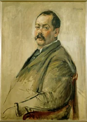 Lovis Corinth festő portréja (festmény, vászon)