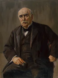 Eugen Gutmann bankár portréja (olaj, vászon)