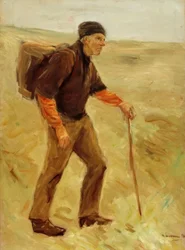Vándorló paraszt - (tanulmány, teljes ábra)