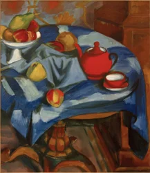A piros teáskészlet