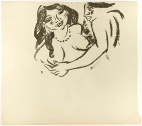 Nő és lány, 7. oldal (recto); Két nő, 8. oldal (verso), a The Samland Ode című műből