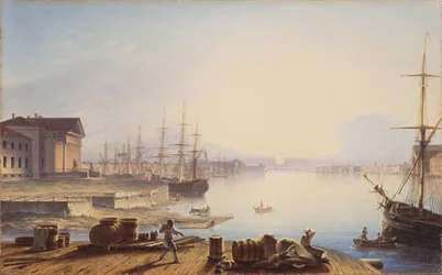 Napkelte a Néva felett Szentpéterváron, 1830