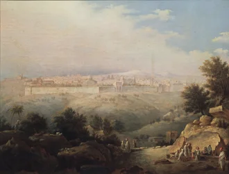 Jeruzsálem látképe, 1821