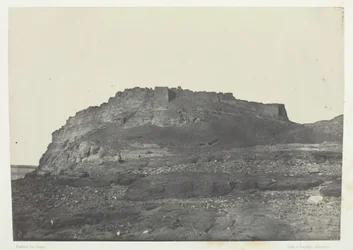 Ibrahim ókori premisz erődje, kilátás délről, Núbia, 184951, nyomtatva 1852.