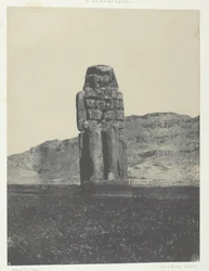 Gournah, Memnon szobra, Théba, 184951, nyomtatva 1852-ben.