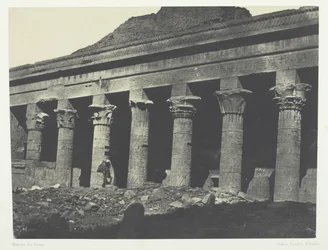 Ízisz nagy temploma Philoe-ban, Oriental Gallery, Nubia, 184951, nyomtatva 1852-ben.