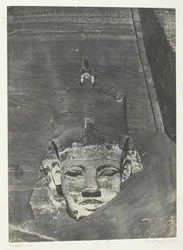 Ibsamboul, Western Colossus Of Spéos De Phrè, Núbia, 184951, nyomtatva 1852-ben.