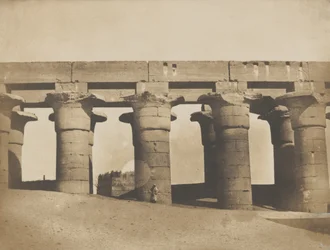 Luxor, a palota nagy oszlopcsarnoka, 1849-51.