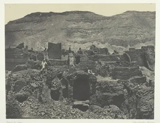 Medinet-Habou, Pápa városának romjai, Théba, 184951, nyomtatva 1852.