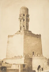 Hakem kalifa mecsetjének nyugati minaretje, Kairó, 1850. január 9.