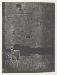 Nyugati fal, Isis nagy temploma Philoe-ban; Núbia, 78. tábla az "Egypte, Nubie, Palestine et Syrie" albumból (1852)