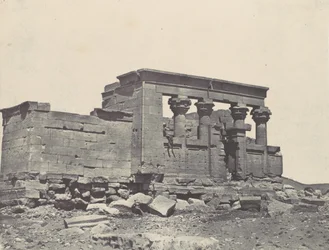 Núbia. Debod temploma. Az Antoninus útiterv parembolája, 1850.