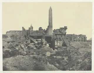 Karnak-palota, Granite Sanctuary and Hypostyle Hall, Théba, 184951, nyomtatva 1852.