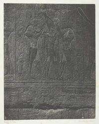 Karnak-palota, A gránitszentély külső szobrai, Théba, 184951, nyomtatva 1852-ben.