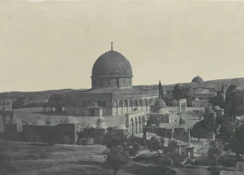Palesztina. Jeruzsálem. Omar mecset, 1850.