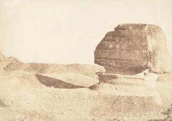 Profile du grande Sphinx, pris du Sud, 1849. december.