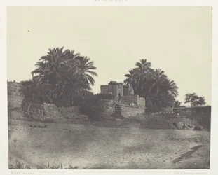 Egy római erődítmény romjai, Philoe; Núbia, 71. tábla az "Egypte, Nubie, Palestine et Syrie" albumból (1852)