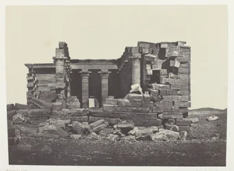 Temple De Maharakkah (Hièra Sycaminos Des Grecs); Núbia, 96. tábla az "Egypte, Nubie, Palestine et Syrie" albumból (1852).