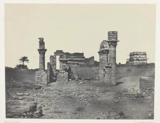 Hermontisz temploma, Felső-Egyiptom, 63. tábla az "Egypte, Nubie, Palestine et Syrie" albumból (1852)