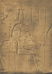 Thoth Ibiocephalus, a levelek istene Philae-ban, 1850. április.