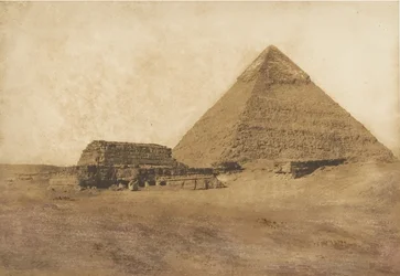 A második piramis képe, délkeletről, 1849 decemberében.