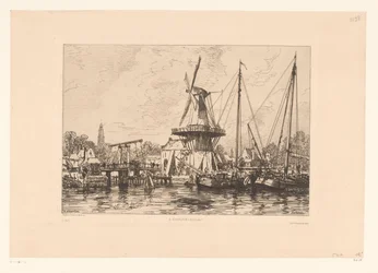 Kilátás Haarlemre À Haarlem (Hollandia) (cím a tárgyon)