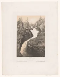 Kilátás a Cerisey vízére Cauterets közelében Cascade de Cerizet (Cauteretz) (cím az objektumon)