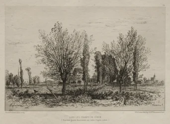 Cénon mezőin, 1876.