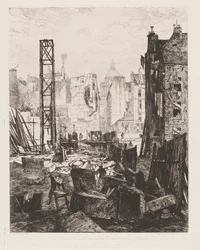 Bontás a Boulevard St. Germain megnyitásához, 1862.