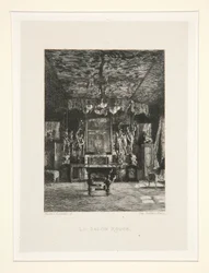 Le salon rouge (Vörös szoba), pl. 5 a Chez Victor Hugo lakosztályból (Victor Hugo